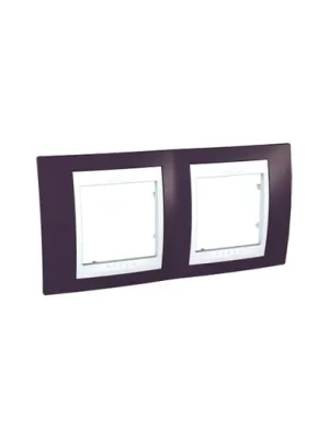 MGU6.004.872 Krycí rámeček dvojnásobný H71 garnet/polar Unica Plus Schneider SCHNEIDER Víkendová Akce