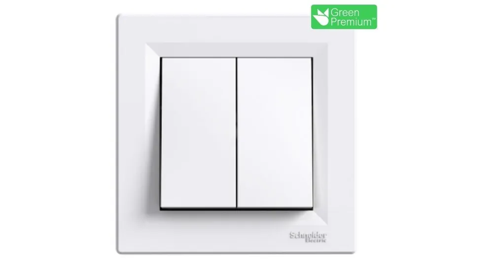 Koupit Online EPH1100121 Ovládač tlačítkový dvojnásobný ř.1/0+1/0 bílá Asfora SCHNEIDER