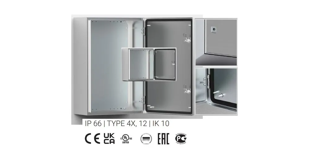 Skříň nástěnná nerezová ocel 800x600x300 IP66 ASR0806030 ELDON Akční Cena