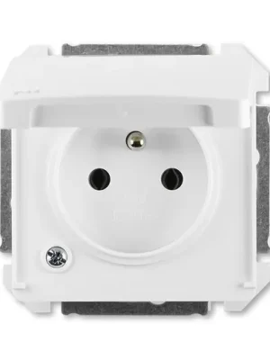 ABB 5518G-A02989 B Zásuvka jednonásobná bílé víčko IP44 Swing®, Swing®L jasně bílá Expresní Doručení