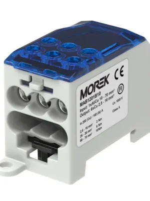 Distribuční blok OJL 200A vstup 1xAl/Cu70mm2 výstup 6x16mm2 modrá Značkový
