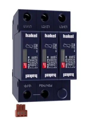 Výprodej Svodič přepětí HSA-275/3+0 M S SPD typ 2+3 HAKEL
