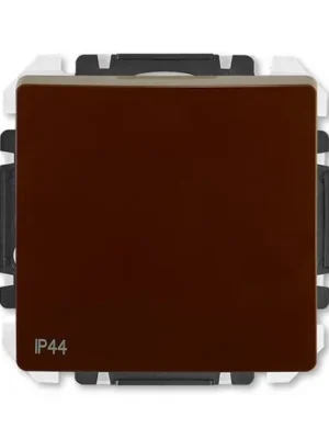 ABB 3557G-A06940 H1 Přepínač střídavý s krytem č.6 IP44 Swing®, Swing®L hnědá Finální Výprodej