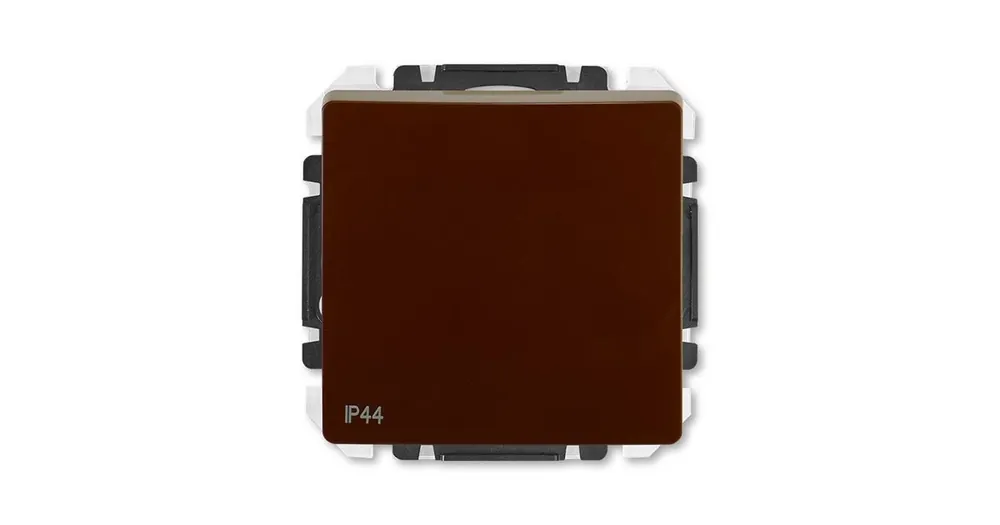 ABB 3557G-A06940 H1 Přepínač střídavý s krytem č.6 IP44 Swing®, Swing®L hnědá Finální Výprodej