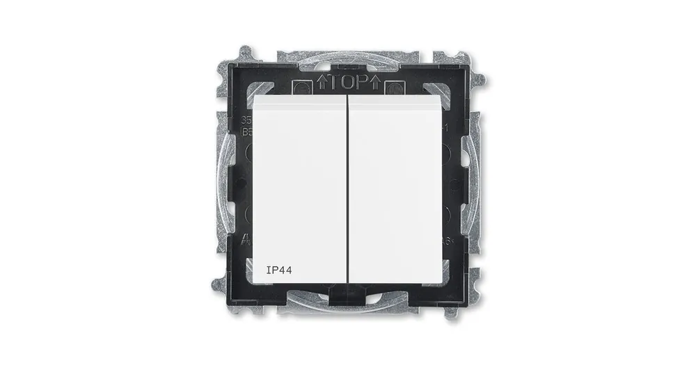 Akce ABB 3559H-A05940 03 Přepínač sériový s krytem č.5 IP44 s krytem Levit® bílá