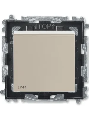 ABB 3559H-A06940 18 Přepínač střídavý s krytem č.6 IP44 s krytem Levit® macchiato/ bílá Speciální Cena
