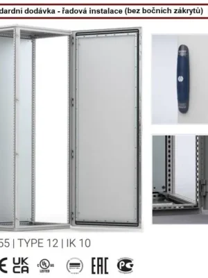 Akční Cena Skříň stojící ocelová kombinovatelná 1800x1000x600 IP55 MCS18106R5 ELDON