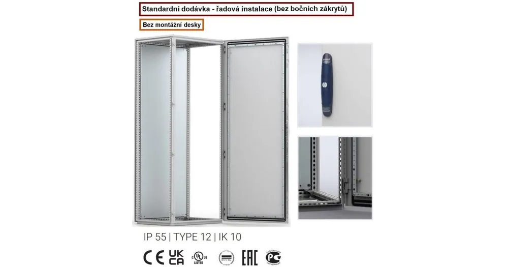 Koupit Online Skříň stojící ocelová kombinovatelná 2200x600x800 IP55 MCS22068PER5 ELDON