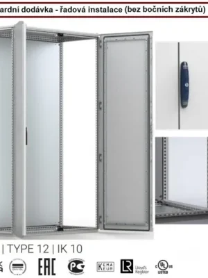 Akční Cena Skříň stojící ocelová kombinovatelná 1800x1200x400 IP55 MCD18124R5 ELDON