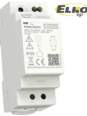 Sezónní Sleva Napájecí zdroj PS2M-30/24V spínaný stabilizovaný ELKO