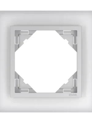 Dokud Zásoby Vydrží Jednonásobný rámeček CRYSTAL 90910 TCA - sklo/ hliníková LOGUS90