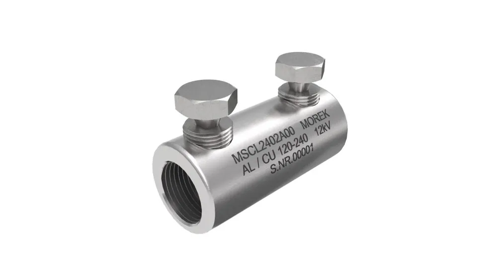 Spojka kabelová MSCL240 Al/Cu 120-240mm² 2x trhací Al šroub do 12kV MOREK Speciální Cena