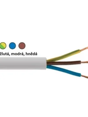 Kabel H05VV-F 3G0,75 mm2 (CYSY) černá Časově Omezené
