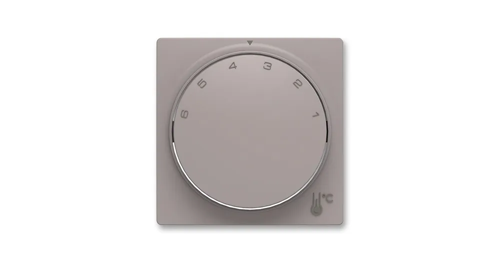 ABB Zoni 3292T-A00300 244 Kryt termostatu prostorového s otočným ovládáním, upevňovací matice, greige Akční Cena