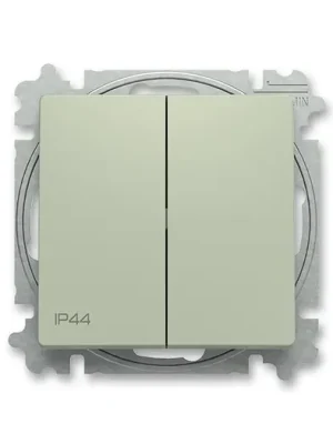 ABB Zoni 3559T-A52940 243 Přepínač střídavý dvojitý ř.6+6 s krytem IP44, olivová Objednat Nyní