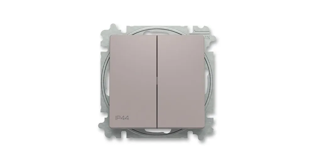 ABB Zoni 3559T-A52940 244 Přepínač střídavý dvojitý ř.6+6 s krytem IP44, greige Dokud Zásoby Vydrží