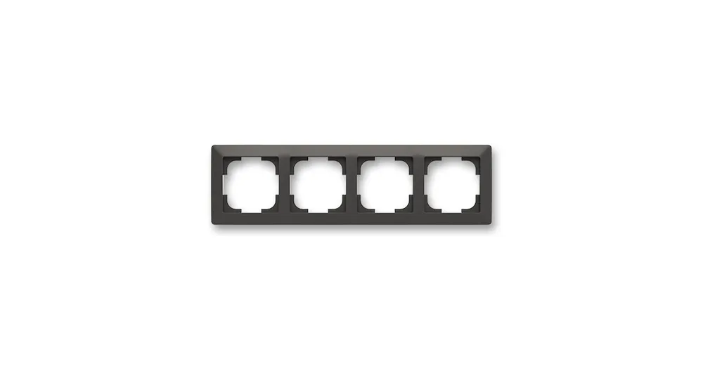 ABB Zoni 3901T-A00040 137 Rámeček čtyřnásobný, vodorovná i svislá montáž, matná černá/bílá Koupit Online