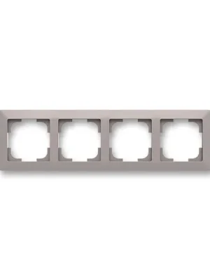 ABB Zoni 3901T-A00040 144 Rámeček čtyřnásobný, vodorovná i svislá montáž, greige/bílá Bezpečná Platba