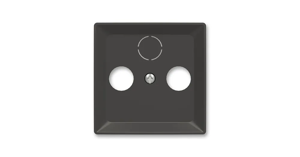 ABB Zoni 5011T-A00300 237 Kryt zásuvky anténní TV+R, TV+R+SAT, matná černá Akce
