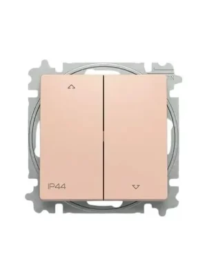 ABB Zoni 3559T-A88940 242 Ovládač žaluziový ř.1/0+1/0 s krytem IP44, pudrová Autentický