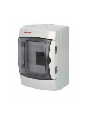 Venkovní rozvaděč na zeď FAMATEL Acqua 3904-TTB IP65 4 moduly průhledné dveře 39041 Oblíbený