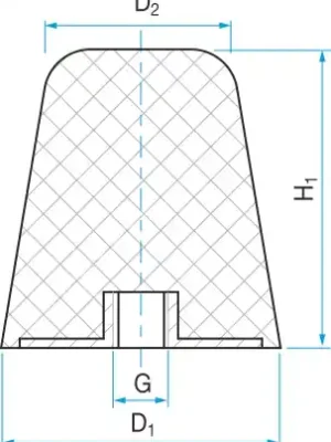 Pružina KH-E - 38(30)/35 - M10 Rubena Nízká Cena